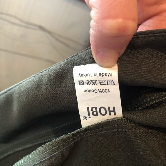 Open Front Blazer w Crochet Lace Trim in Olive - Picture 9 of 11